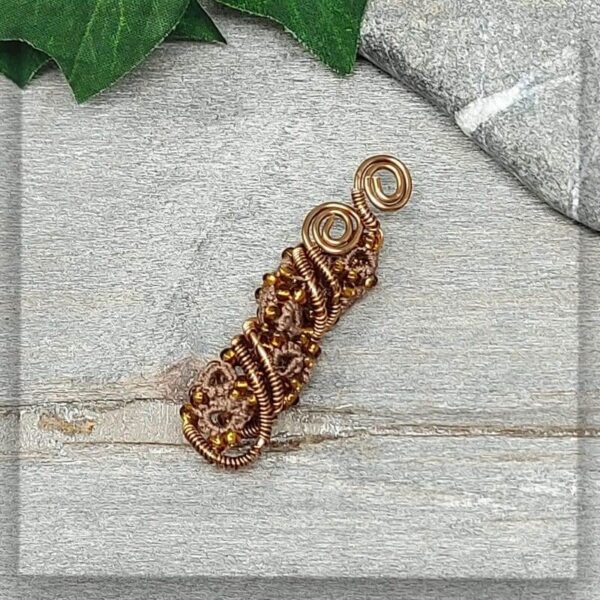 dreadschmuck dreadspirale dreadperle antikbronze braun kupfer glasperlen spirale haarschmuck dreadlock schmuck