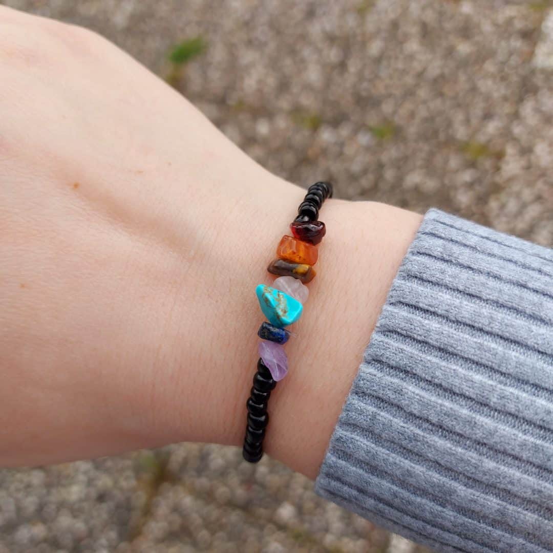 Chakra Armband Edelsteinsplitter – Bild 2