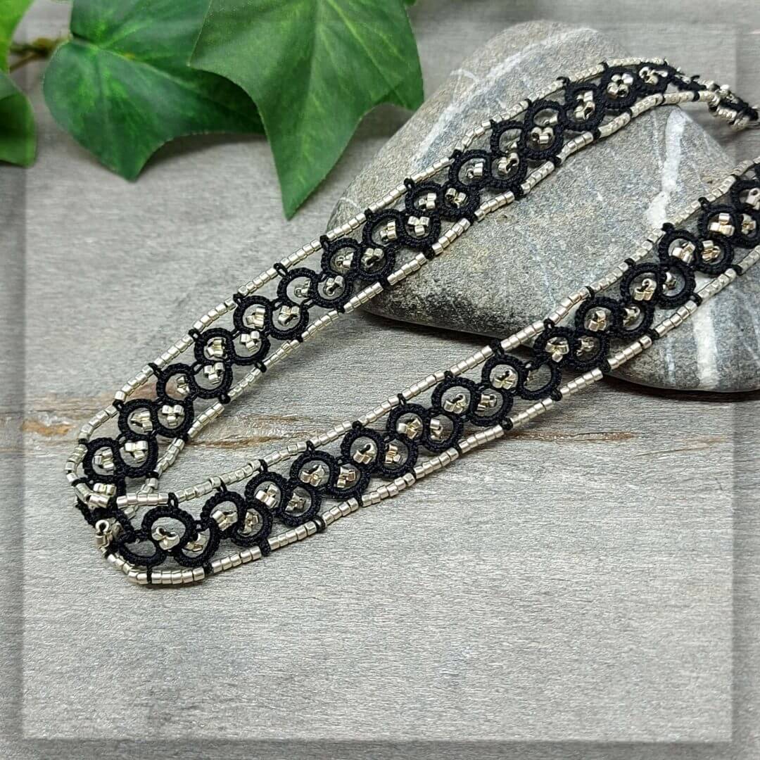 halskette choker halsschmuck kropfband silber schwarz