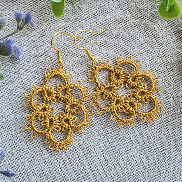 Ohrringe Dandelion Gold Metallic